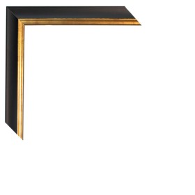 716/100 NEGRO LISO FILO ORO